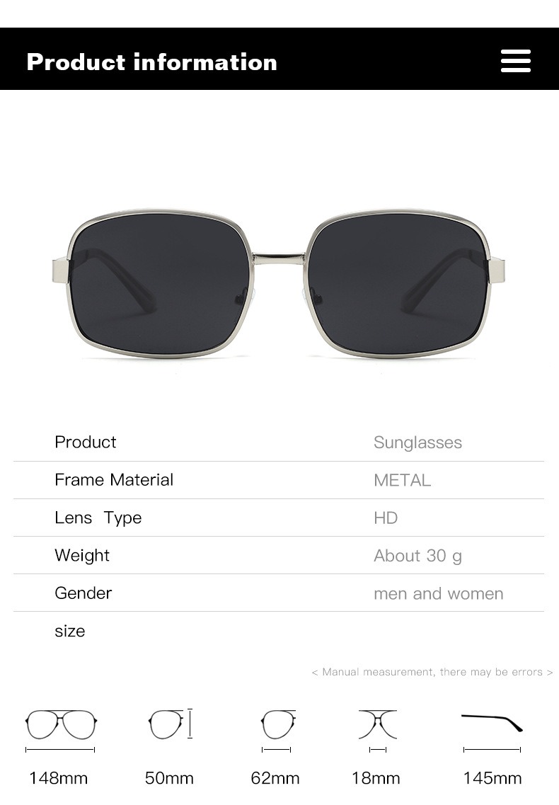 Lunettes de soleil de mode hommes femmes marque concepteur rétro carré lunettes de soleil Vintage UV400 lunettes nuances