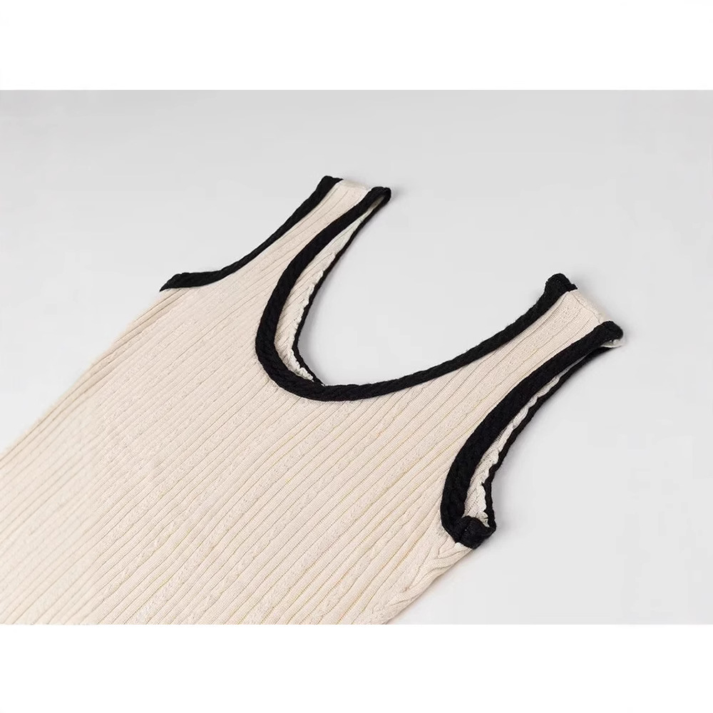 Vêtements pour femmes robe de mode européenne et américaine jupe gilet tricotée jupe tricotée creuse