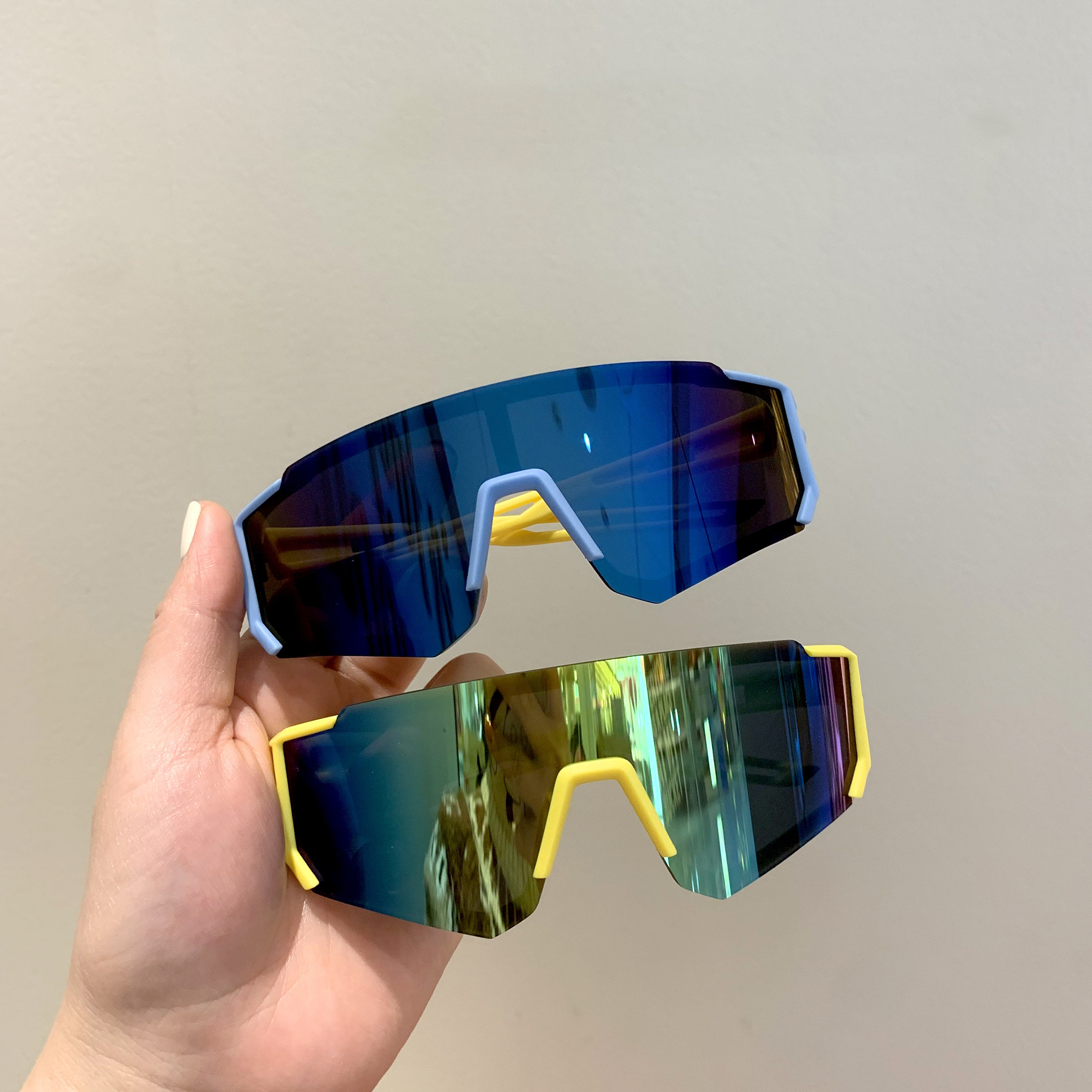 Beaux lunettes de soleil pour garçon, grandes montures, coupe-vent, Anti-ultraviolet, pour Ski, équitation, personnalité confortable, photographie de rue