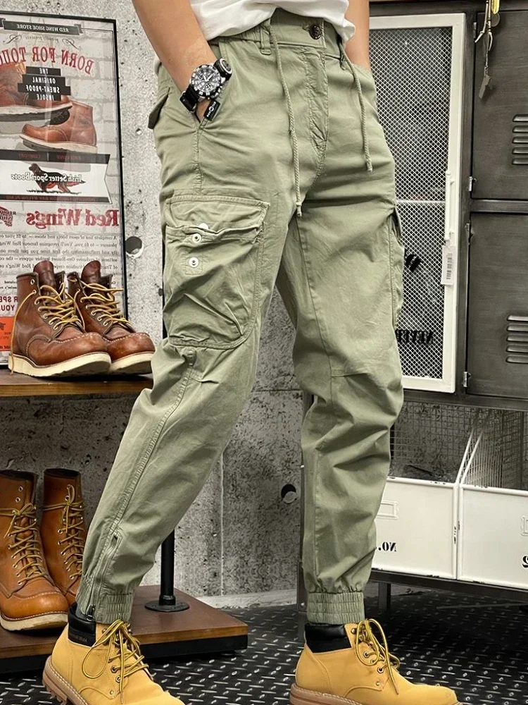 Pantalon cargo de luxe pour hommes, FjMan coréen, haute qualité, trekking d'hiver, vêtements de luxe, grande taille, Y2K, nouveau