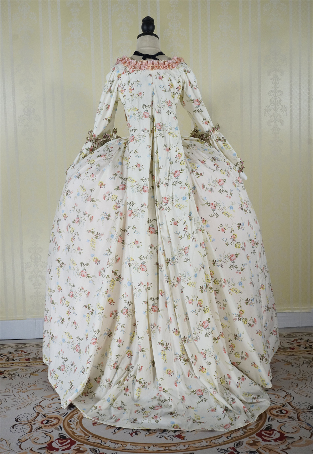 Robe de Bal de la Reine Marie Antoinette, Tenue de la Cour Victorienne Française, Costume de la Série A