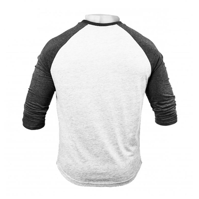 T-Shirt manches 3/4 à col rond pour homme, vêtement de sport confortable et décontracté, à la mode, collection automne