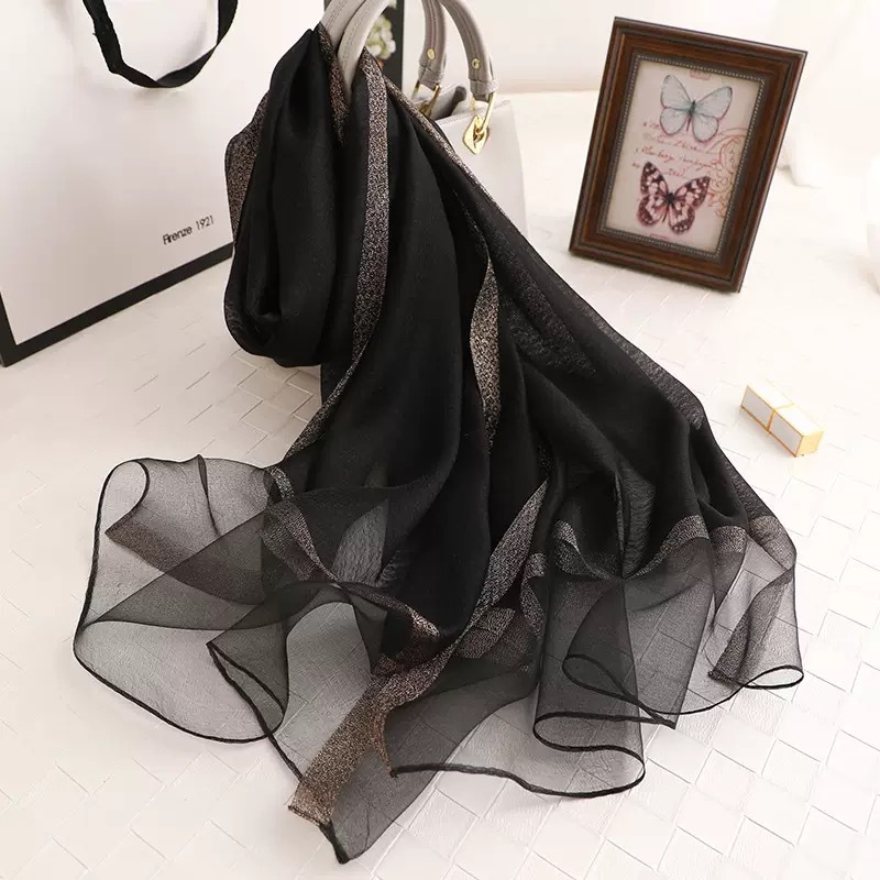 Foulards élégants pour femmes, châles et enveloppes légers en soie pour robes de soirée et de mariage
