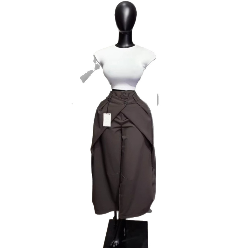 Pantalon large pour femme, coupe slim, taille haute, droit, style Y2K, streetwear élégant, décontracté, été 2026