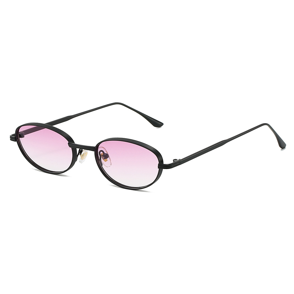 Petites lunettes de soleil ovales femmes rétro métal exquis élégant mode UV400 lunettes de soleil Lentes 2025 nouvelles lunettes