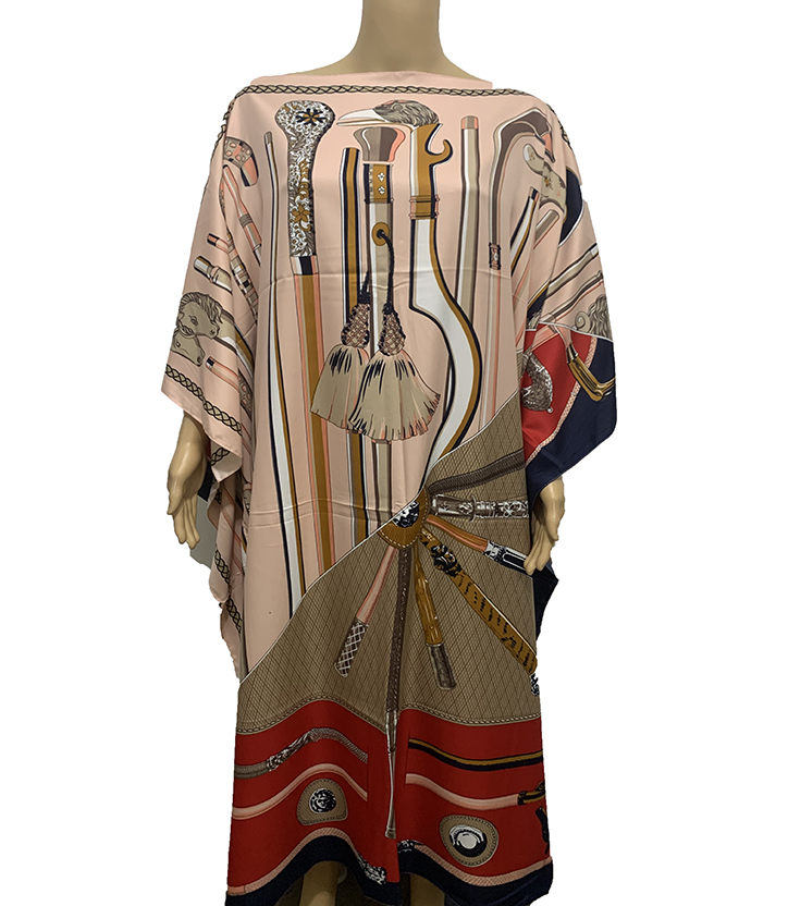 Robe africaine pour femmes, élégante, imprimée, style boho, kaftan, maxi, Turquie, abinjaya riche, caftan, été