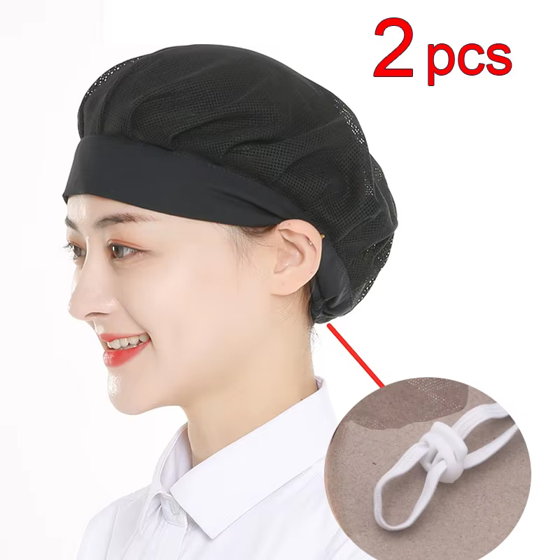 MenWomen Net casquettes boulangerie atelier de cuisson travail chapeau Bouffant casquette filet à cheveux Service alimentaire cuisine cuisine groupé cheveux travail tête couverture