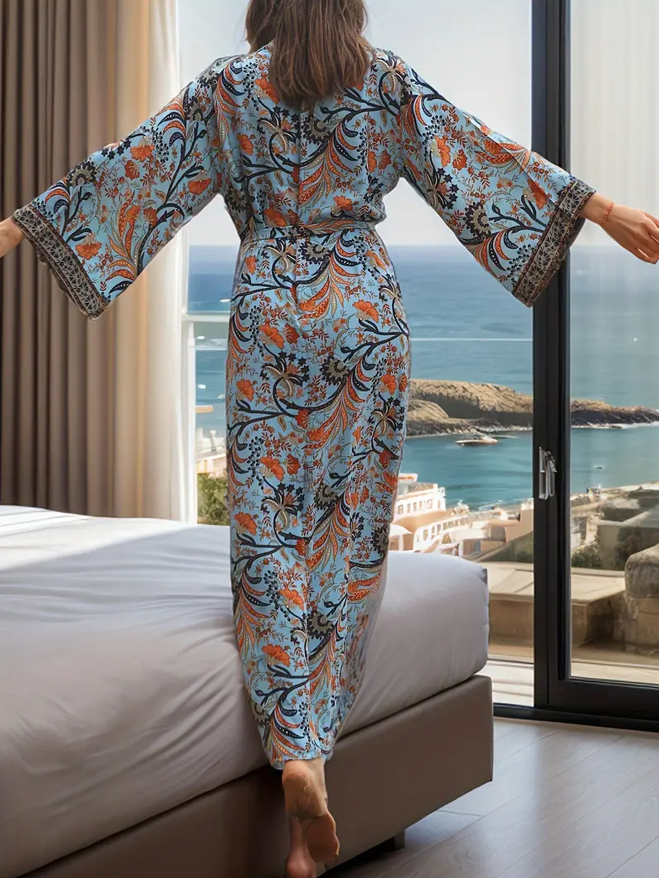 Kimono japonais Yukata, Manteau Kimono, Cardigan, Blouse de mode, Cardigan long pour femme, Haori, Robe Kimono traditionnelle pour femme, Chemise Obi