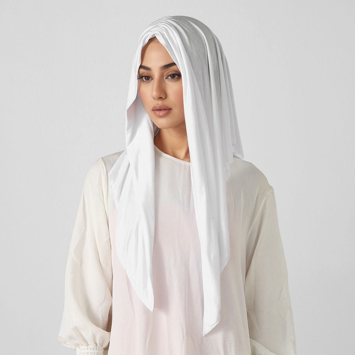 Écharpe Hijab Triangle en Jersey pour Femmes Musulmanes, Châles de Sauna, Enveloppes Solides, Foulards de Document, Turban Islamique, Bande, Tête Ronde, Nouveau