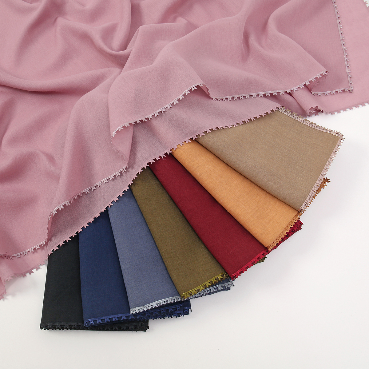 Mode dentelle carré écharpe châles femme musulman Hijabs dame élégant enveloppes été respirant foulard Felame foulards 115*115 cm