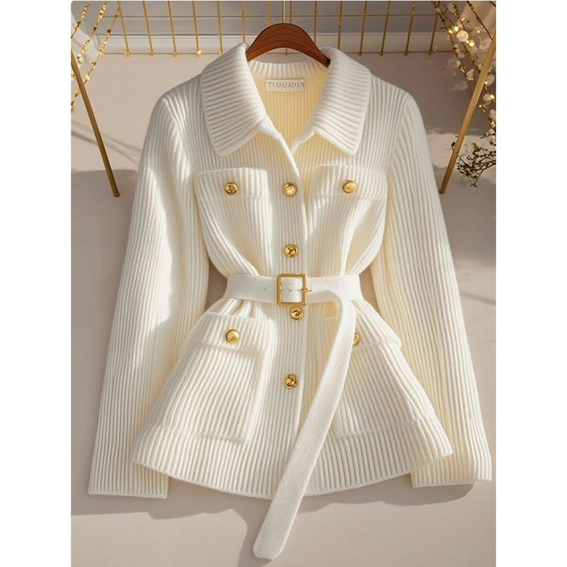 Nouvelle Collection 2025 – Cardigan Tricoté Femme Automne Hiver – Veste Décontractée Polyvalente – Hauts et Manteaux en Maille pour Femme