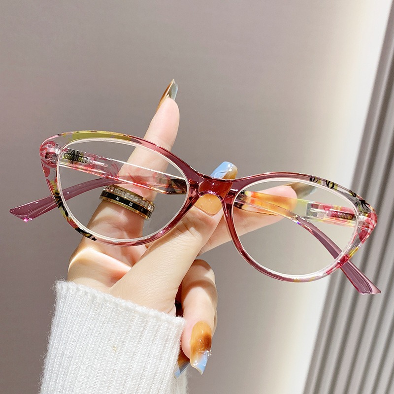 Lunettes de lecture pour femmes/hommes, blocage de la lumière bleue, lecteur d'ordinateur, monture œil de chat, tendance, verres transparents, fausses lunettes