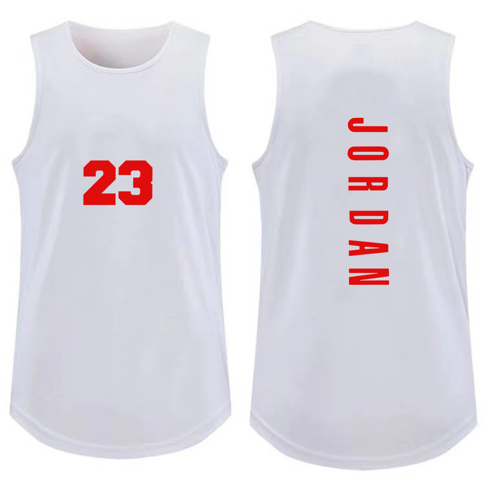 Débardeur Homme Tendance pour la Gym, T-shirt Décontracté Respirant sans Manches, Gilet de Sport d'Extérieur pour le Basketball, T-shirt Ample d'Été Style Urbain