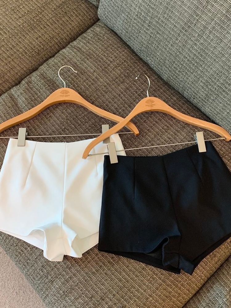 Short taille haute pour femme, pantalon court, slim, solide, décontracté, jambes larges, nouvelle mode printemps été 2024, U746