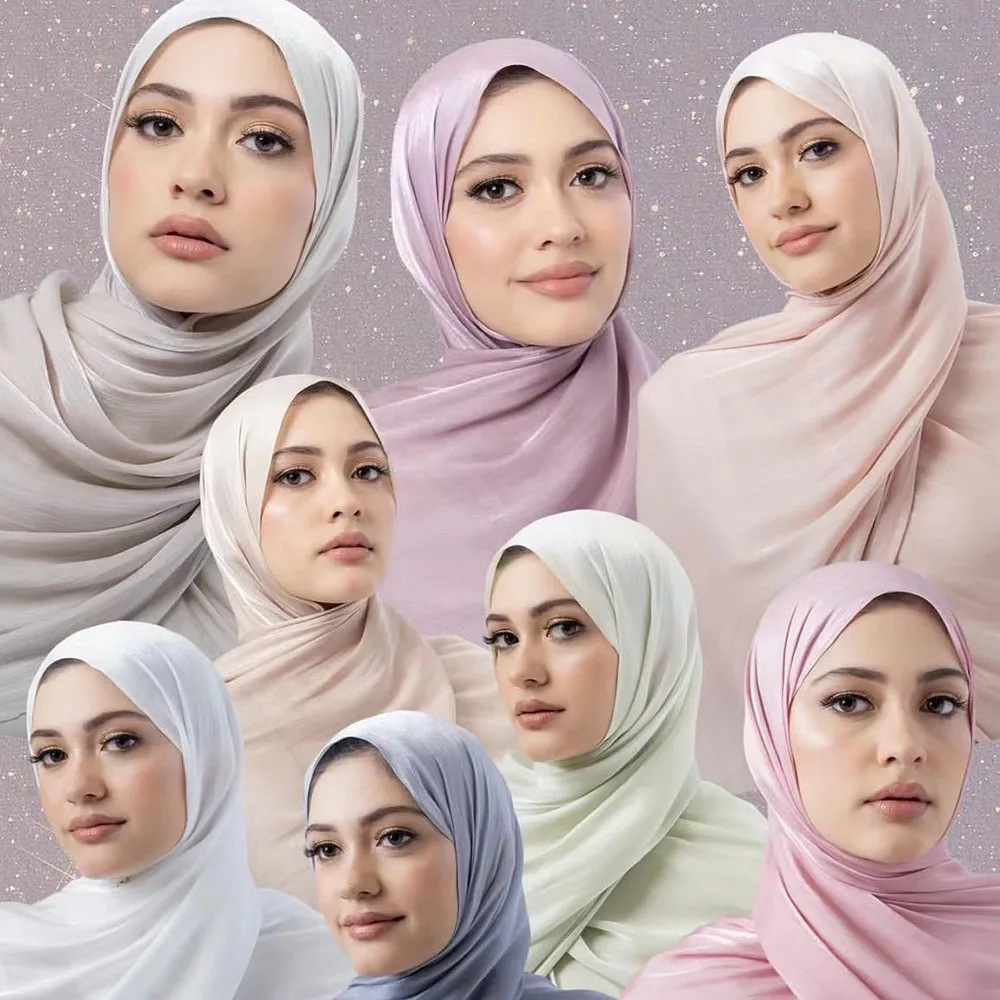 Ramadan solide mince châle grande taille rayonne Hijab écharpe femmes musulman foulard enveloppes châles Femme Musulman bandeau Turban islamique