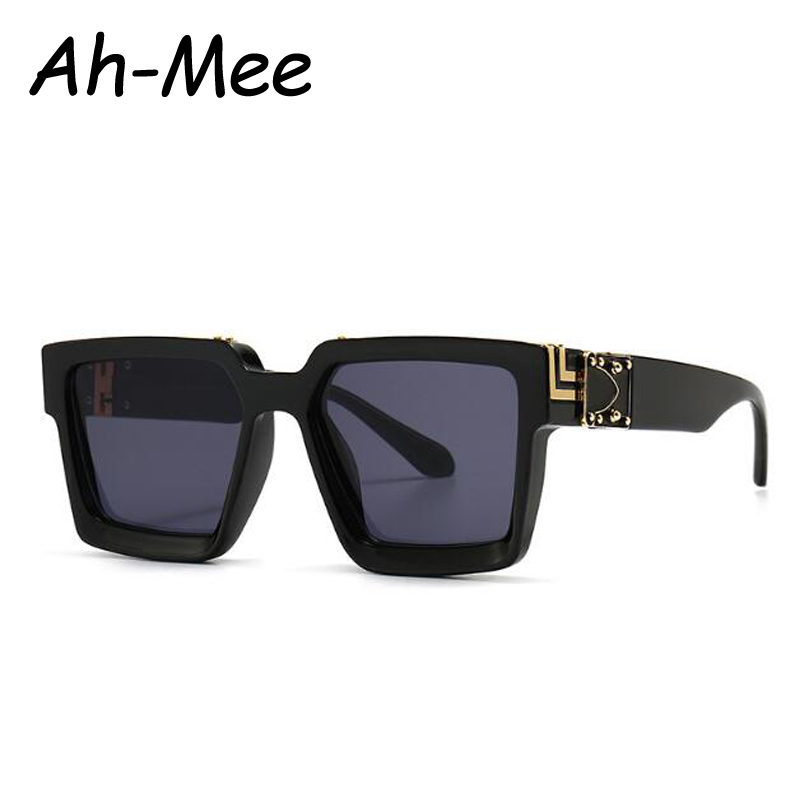 Gafas-Lunettes de Soleil Carrées de Marque de Luxe pour Femme et Homme, Accessoire de Styliste Vintage, 2024