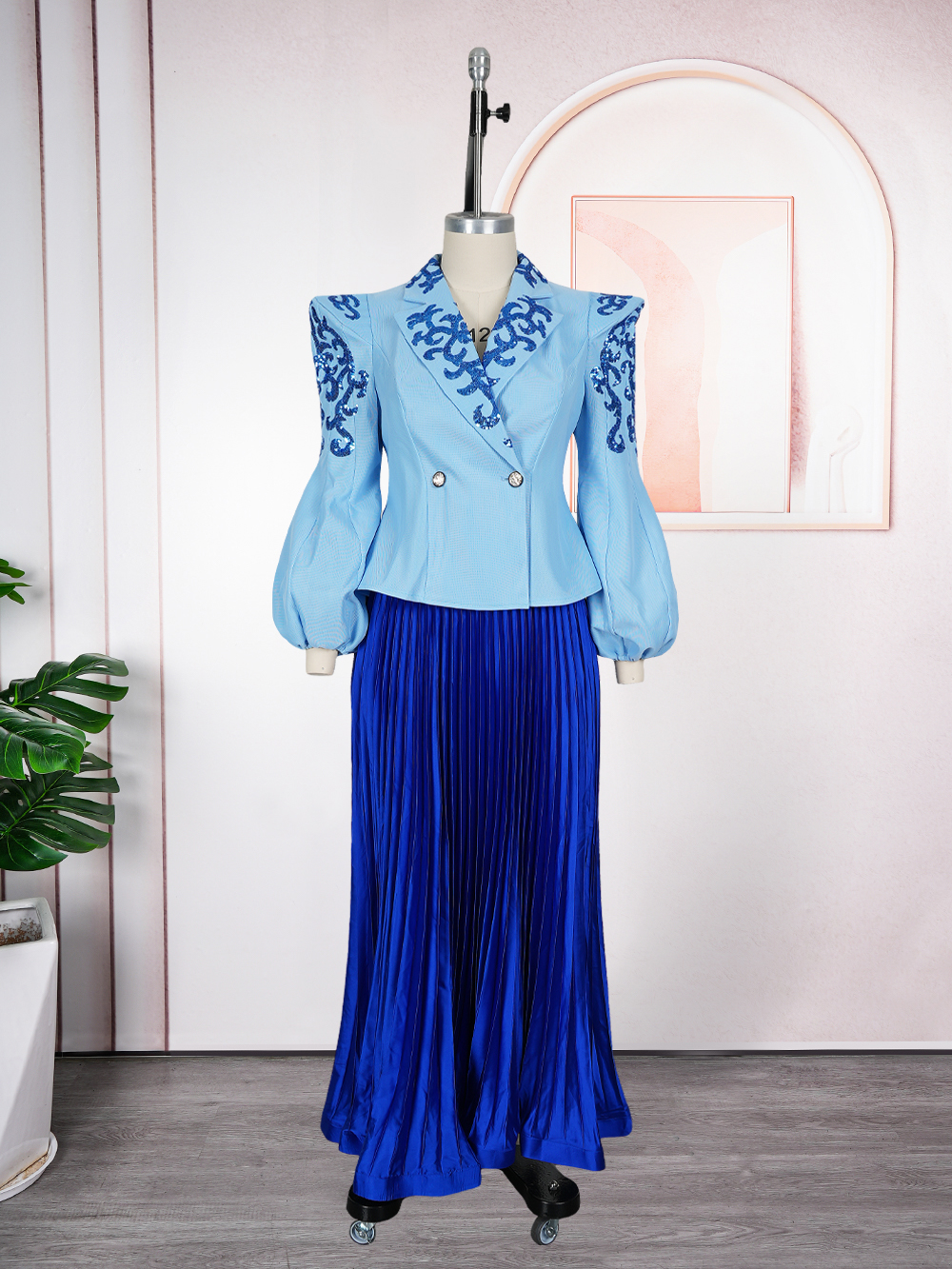Vêtements africains pour femmes, ensemble 2 pièces, hauts et jupes, costumes Dashiki Ankara, robe à paillettes, grande taille, robes de fête de mariage turquie