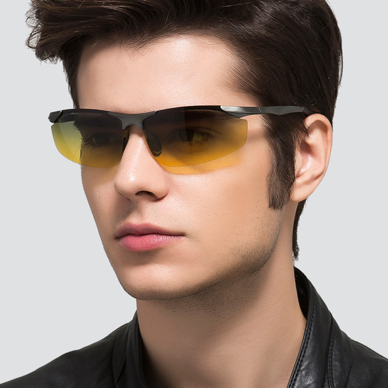 Lunettes de soleil polarisées sans bords pour homme, verres de jour, pour Vision nocturne, photochromique, pour l'extérieur, conduite, UV400, VT2173