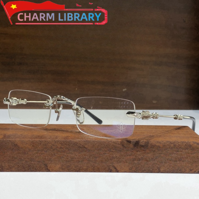 Monture de lunettes pour hommes titane sans monture rétro concepteur marque de luxe femmes mode myopie lecture lunettes lunettes de Prescription