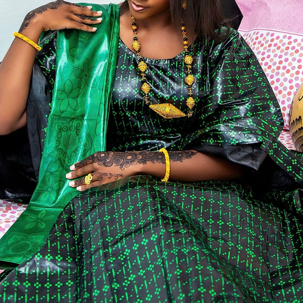 Sénégal élégant femmes vêtements de fête Nigeria Boubou brocart 2025 plus récent Robe longue Dashiki Robe pour caftans quotidiens vêtements de fête