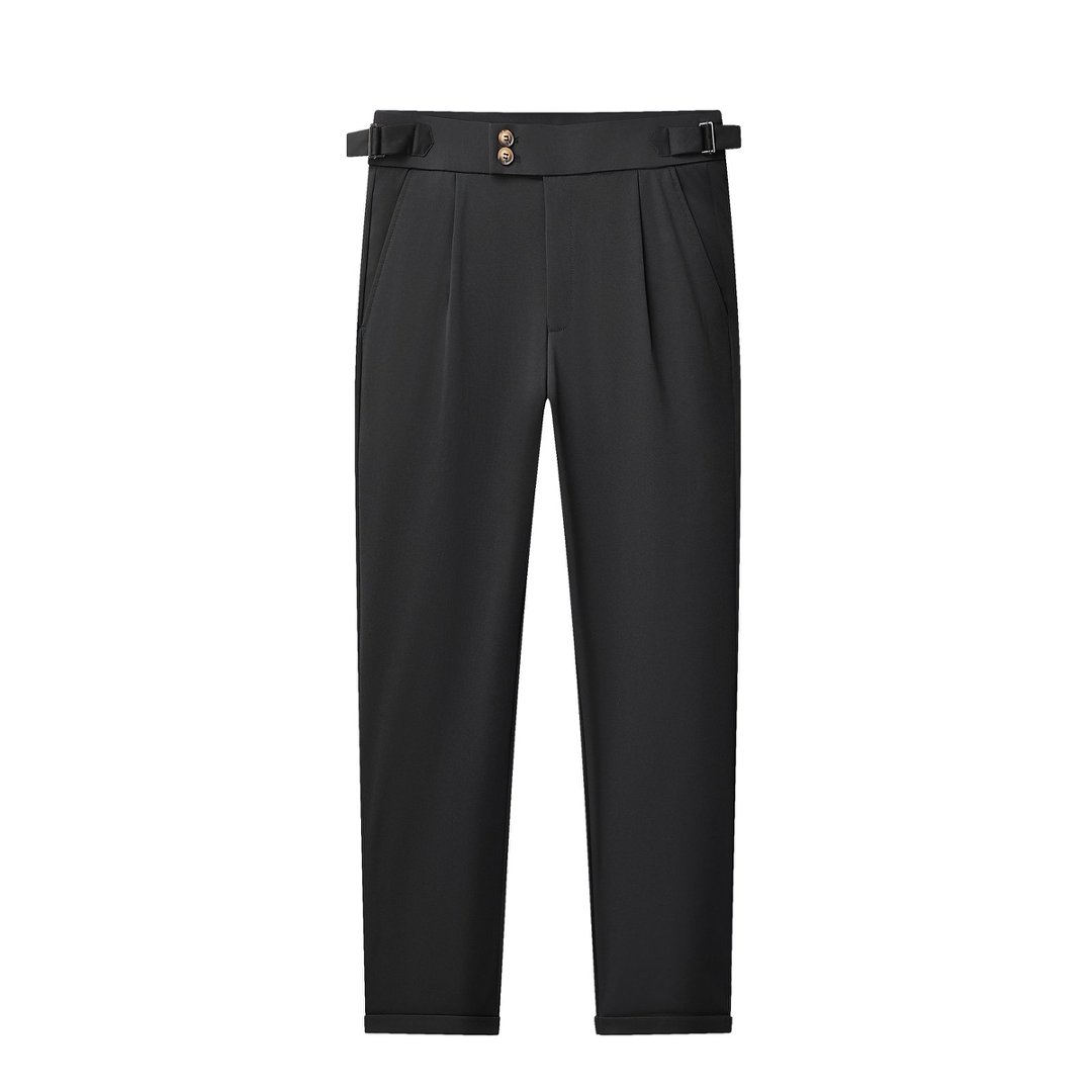 Pantalon de Costume Homme Extensible de Haute Qualité, Décontracté Chic, Infroissable, Coupe Droite, pour le Travail, Printemps-Automne