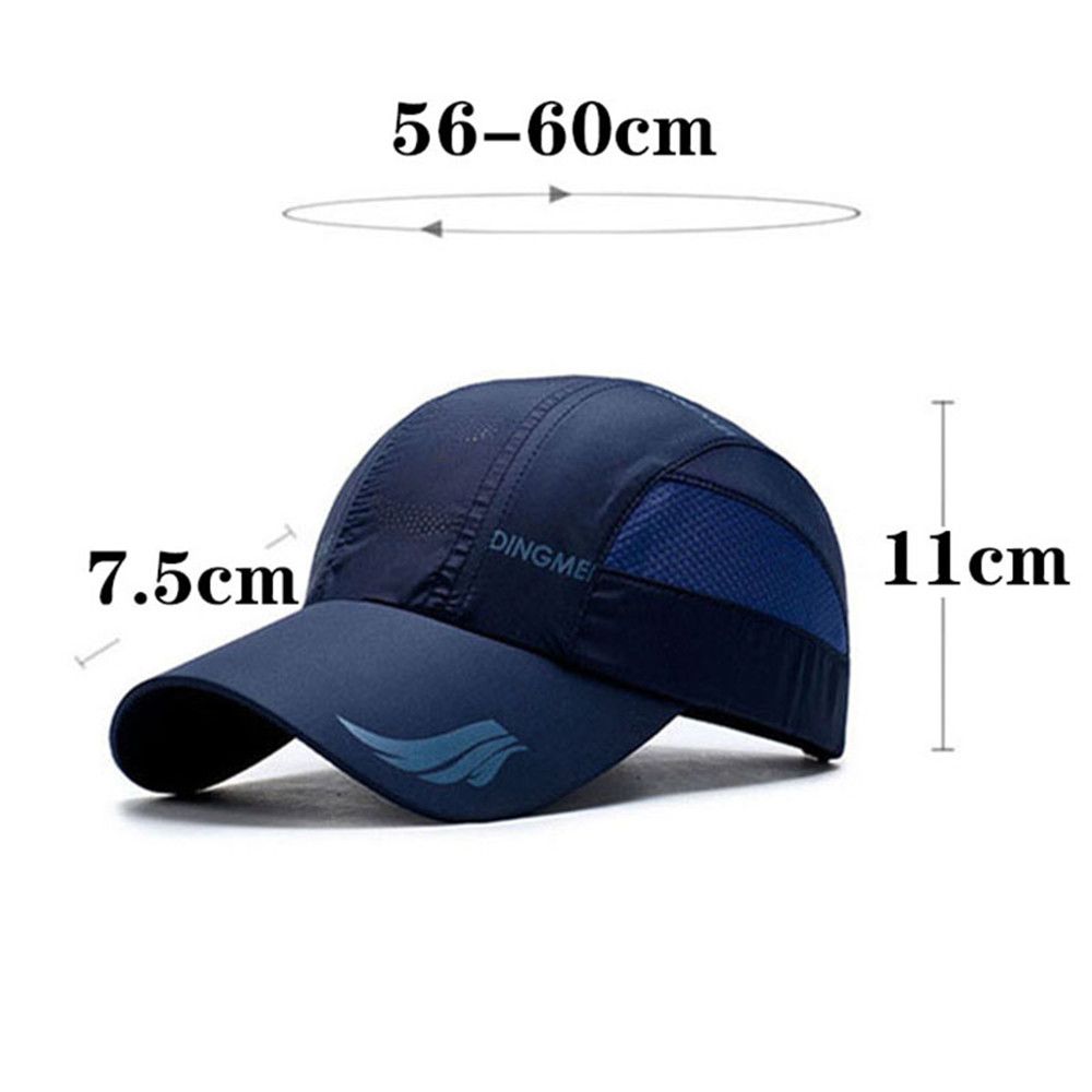 Casquette de baseball unisexe à séchage rapide, respirante, pour la course, le golf et le tennis