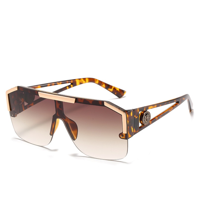 Lunettes de soleil carrées surdimensionnées pour hommes et femmes, à la mode, pour sport, conduite, dégradé de couleur, Uv400 2023