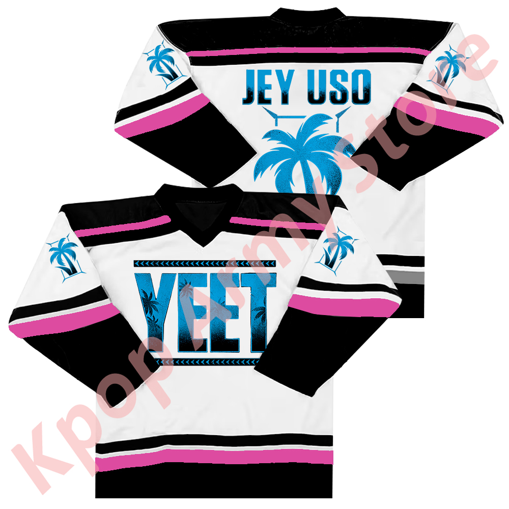 Jey Uso Yeet Logo Merch Jersey pour hommes et femmes, T-shirt à manches longues, Cosplay, Mode décontractée, PVD