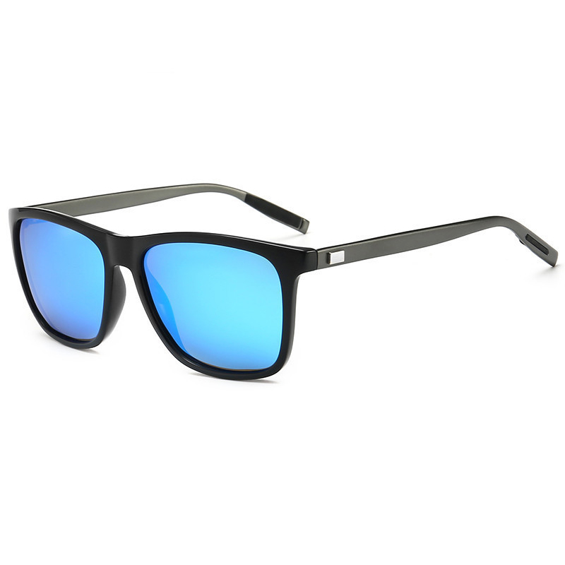 Lunettes de soleil polarisées carrées classiques pour hommes, lunettes de soleil en métal de haute qualité, mode masculine, extérieur, anti-absorbe ouissement, nuances de conduite