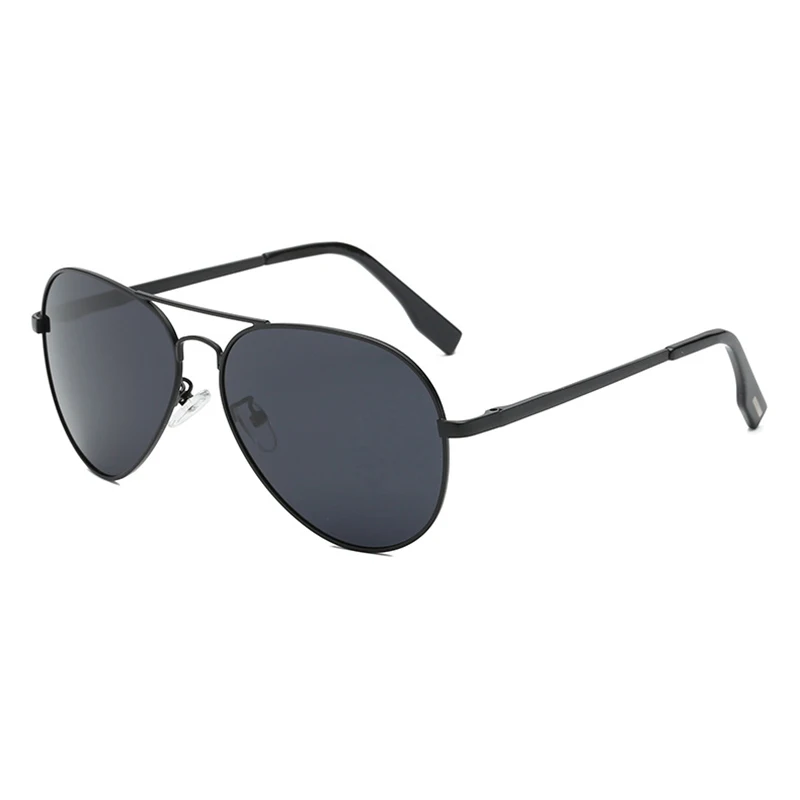 Lunettes de soleil classiques Big Pilot pour hommes, lunettes de soleil d'aviation en métal noir de luxe, lunettes de soleil de mode pour hommes, lunettes de soleil pour la conduite et les vacances, UV400