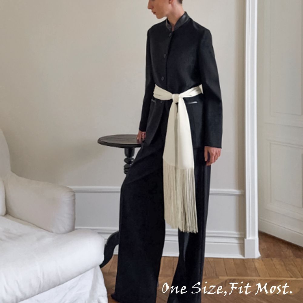 Nouvelle écharpe à franges respirante Y2K Streetwear, châle oversize doux, accessoire féminin, écharpe de taille, décoration pour jeans