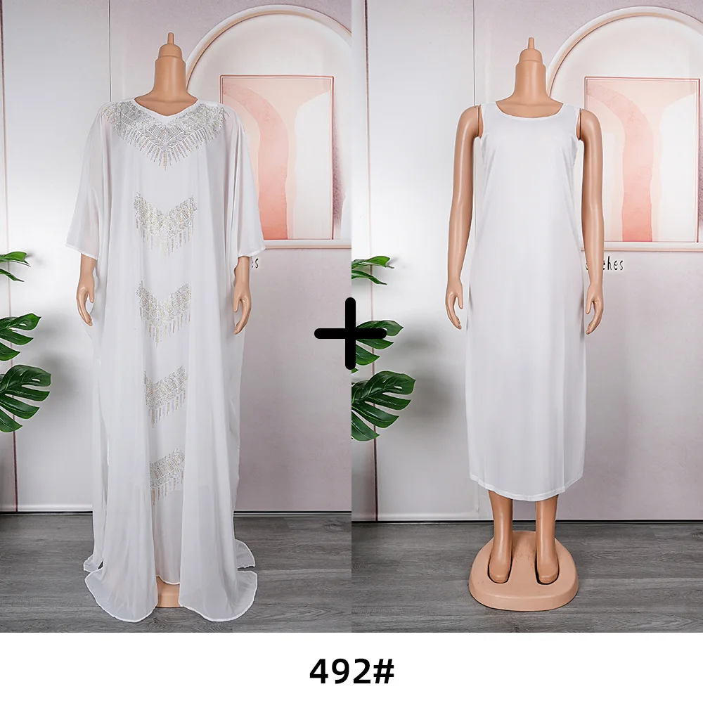 Abayas pour femmes dubaï luxe en mousseline de soie Boubou Robe de mode musulmane Caftan Marocain robes de soirée de mariage Robe Djellaba Femme 2025