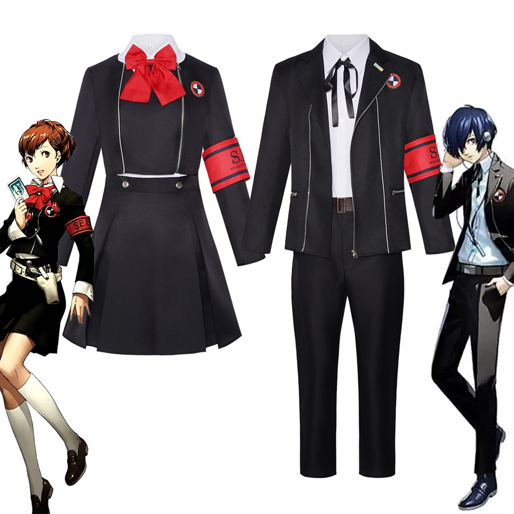 Costume de cosplay Aigis Yuuki Makoto, uniforme du lycée Gekkoukan de Persona 3, tenue d'anime SEES