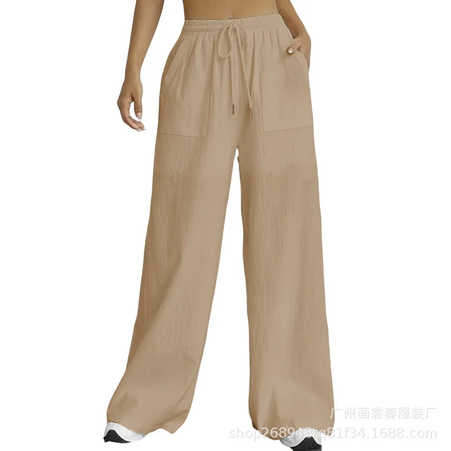 Pantalons pour femmes, couleur unie, élégants, décontractés, mode japonaise, coréenne, européenne et américaine