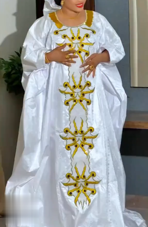Tenue Traditionnelle Nigériane H&D pour Femme, Robes Brodéées Turques, Robes d'Église en Solde, Robes Africaines pour Femme