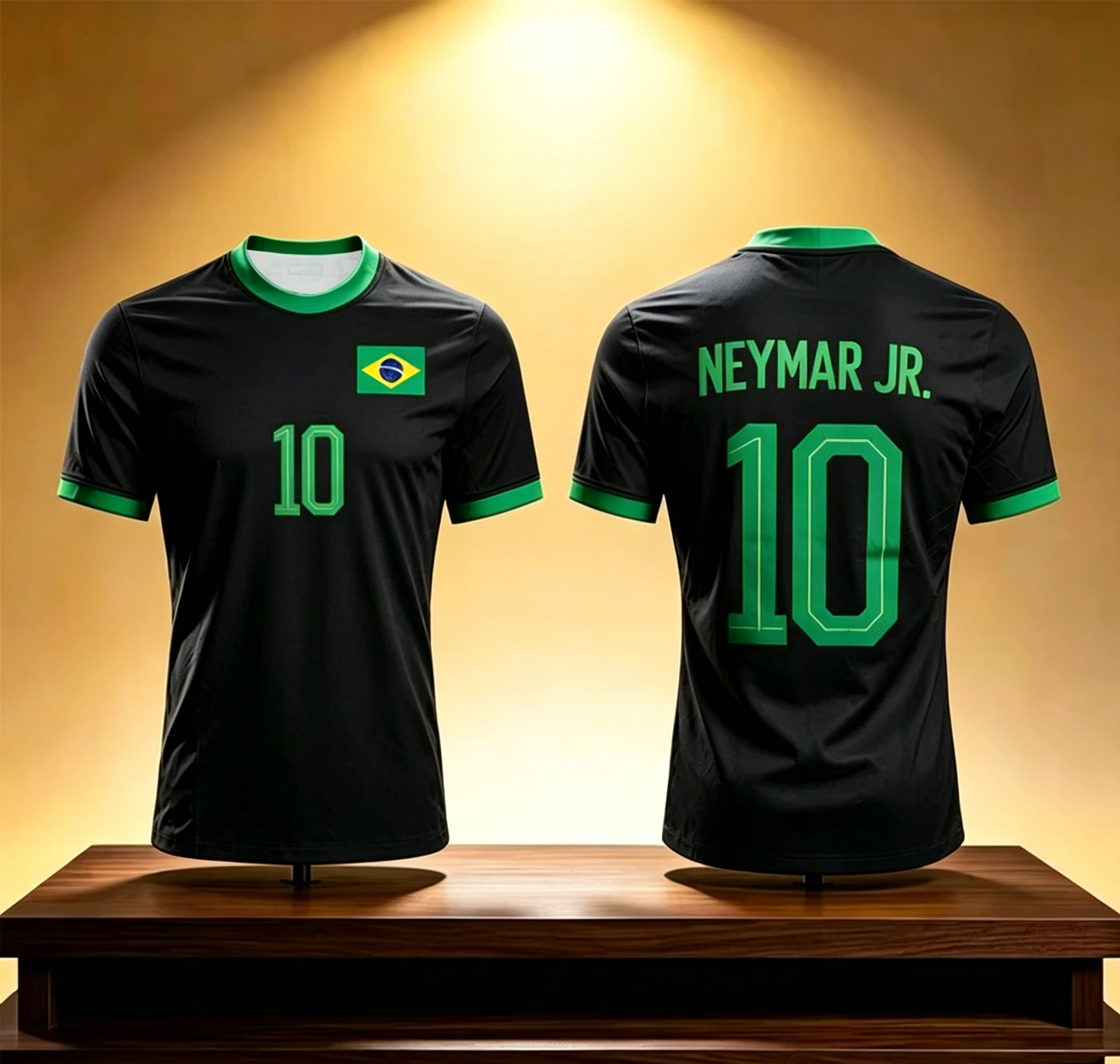 Maillot de football imprimé en 3D Neymar & VINI JR pour hommes et femmes, mode estivale, sport, séchage rapide, respirant, manches courtes, t-shirts de football