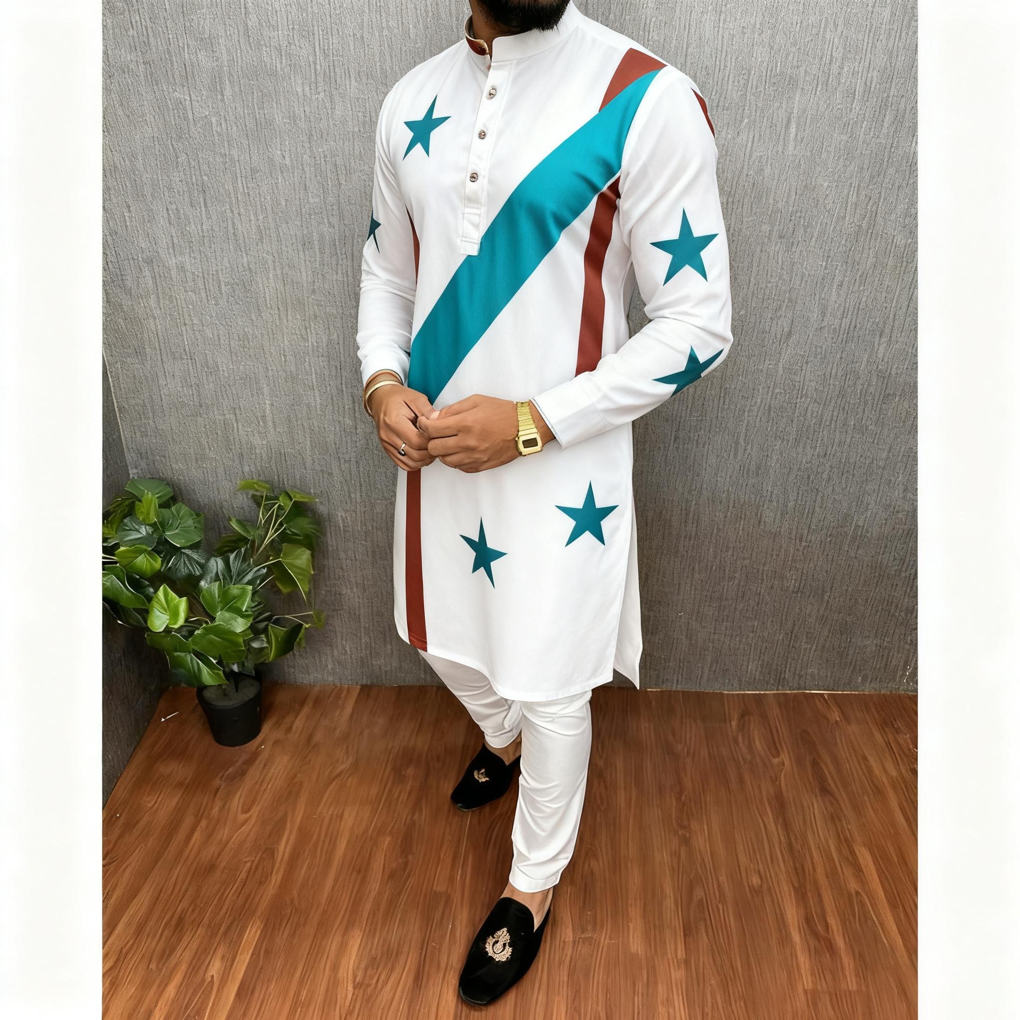 Caftan musulman dubaï pour hommes, manches longues, Style ethnique, col montant, vêtements arabes, Gandoura, Marocaine, 2026