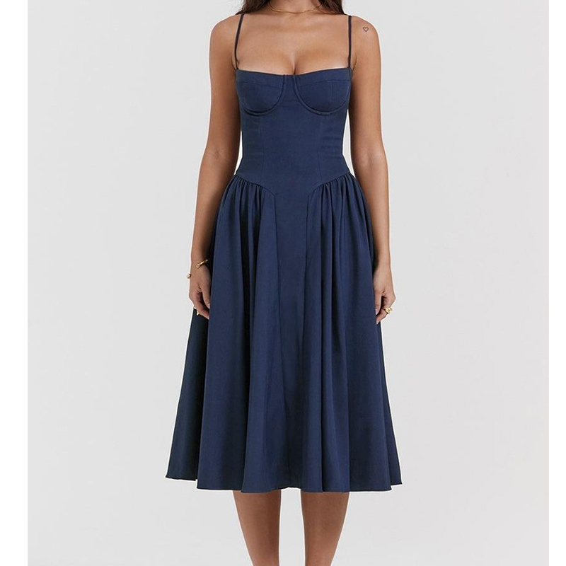 Été Sexy femmes robe bohême longues robes de luxe élégant col en v sans manches Slip fleur plage robe d'été pour femme 2025