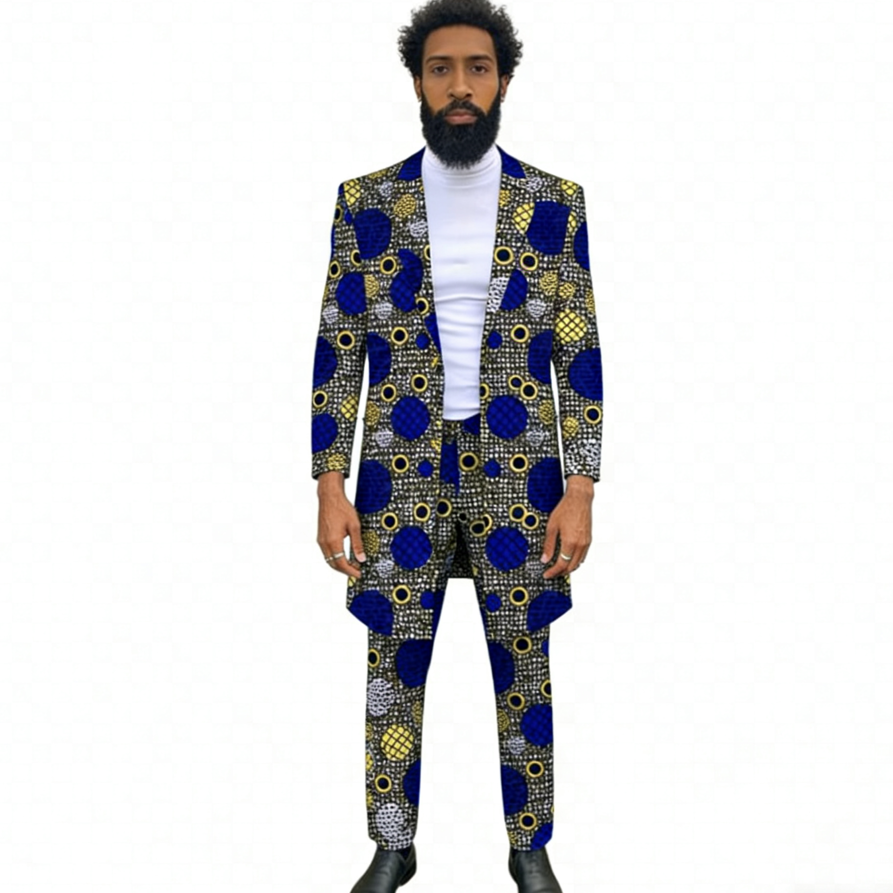 Costume de Couture africaine pour hommes, blazer Long avec pantalon, mode nigériane, tenue de mariage/fête, tenues de marié