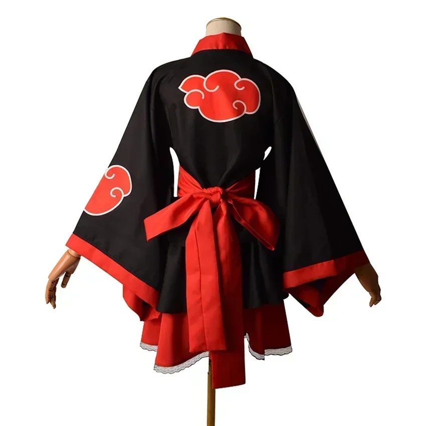 Nouvelle Robe Kimono Anime Ninja pour Fille, Costume d'Halloween pour Enfant, Jupe et Ensemble pour Festival, Carnaval, Déguisement Femme, Mascarade