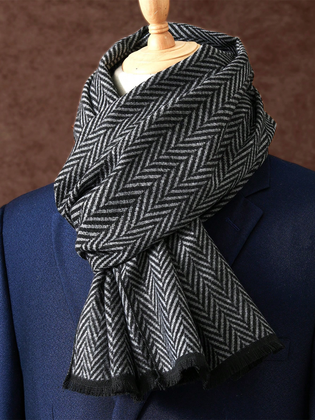 Écharpe à carreaux d'hiver Design hommes cachemire Pashmina chaud châle dame enveloppement gland foulards tricoté couverture épaisse 2025