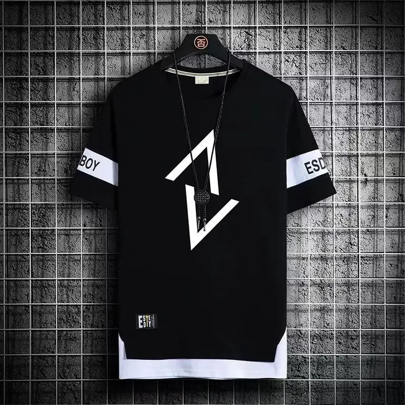 T-shirt marque hommes vêtements T-Shirts mode à manches courtes t-shirt Streetwear été col rond T-Shirts homme Sport vêtements de Sport Vintage