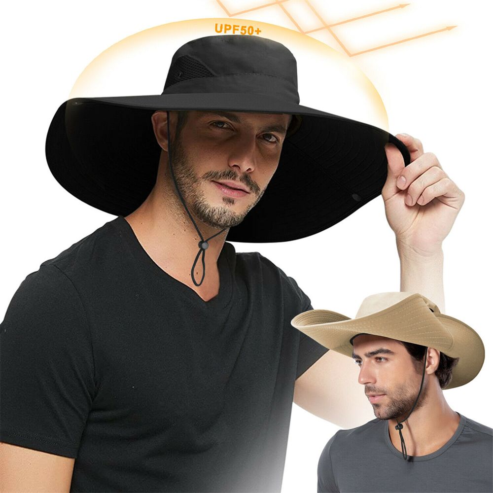 Protection solaire UV hommes femmes été pêche soleil pêcheur chapeau Boonie seau casquette large visière bord chapeau