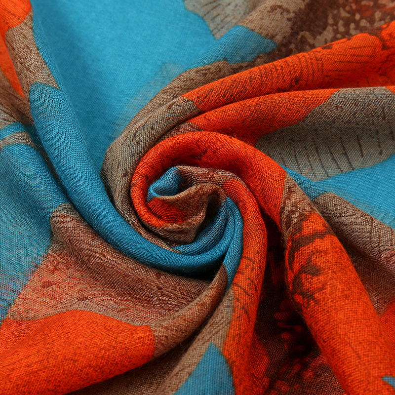 Écharpe en Viscose florale rétro pour femme, châle et enveloppes en Voile imprimé, Pashmina, Hijab musulman, nouvelle mode automne 2023, 180x80Cm
