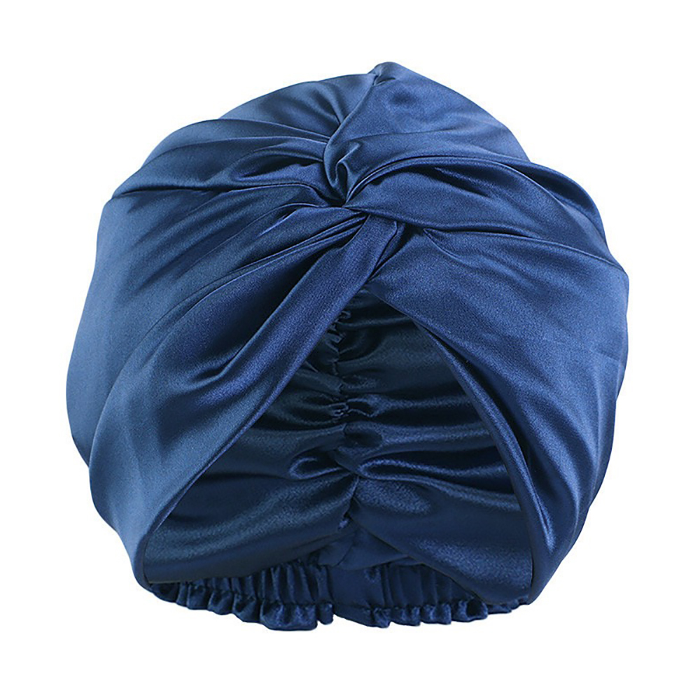 Bonnet de couchage en soie de mûrier Pure 100% pour femmes, chapeaux de nuit, bandes de cheveux torsadées réglables, couvre-chef 19 mamans