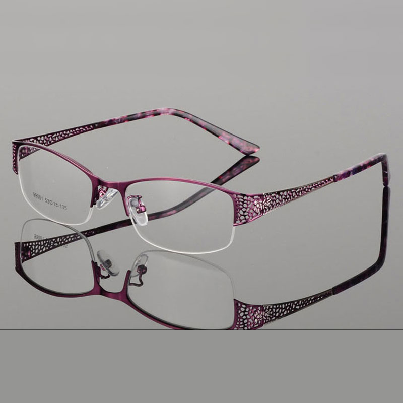 Reven Jate demi-monture lunettes cadre optique Prescription Semi-jante lunettes monture de lunettes pour lunettes pour femmes femme