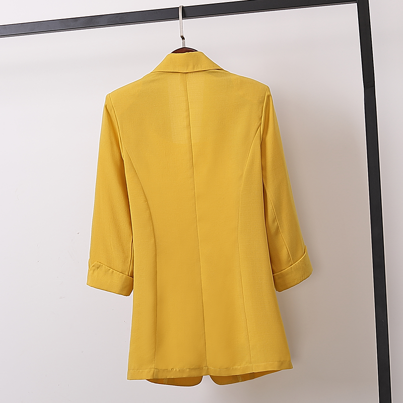 Veste décontractée de grande taille pour femmes, blazers de bureau à boutons, 4XL, W1895