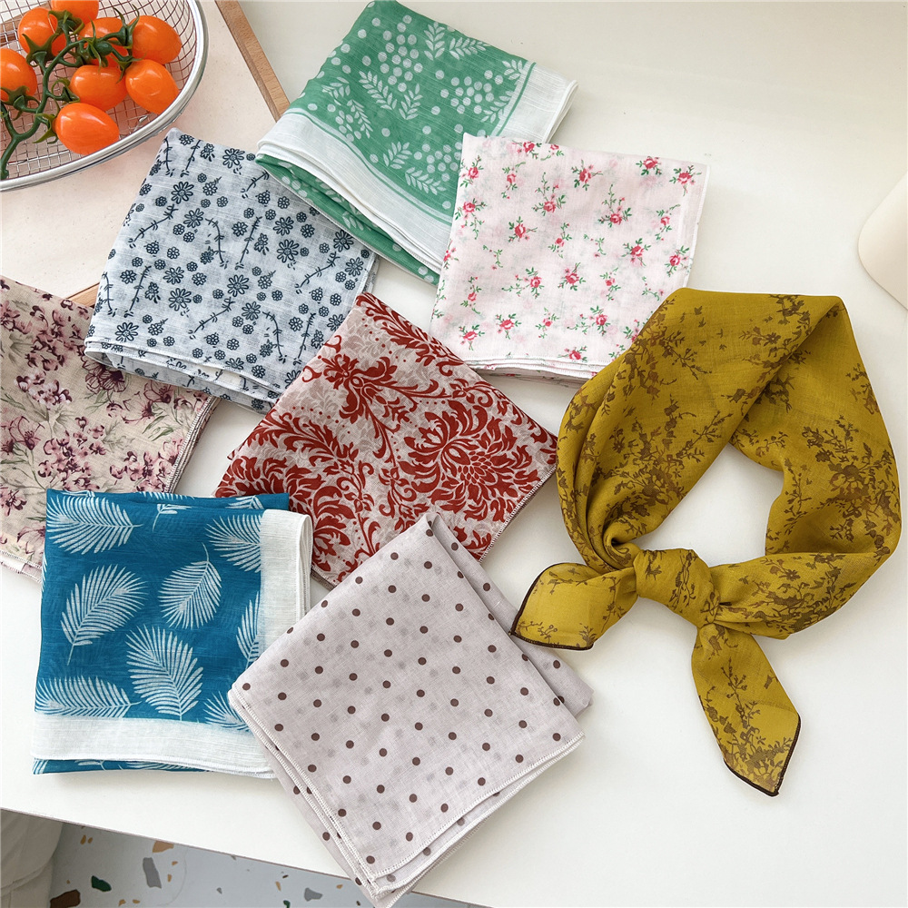 58*58 cm foulard de cheveux carré écharpe foulard mouchoir Bandanas Turban châle enveloppement bandeau bandeau