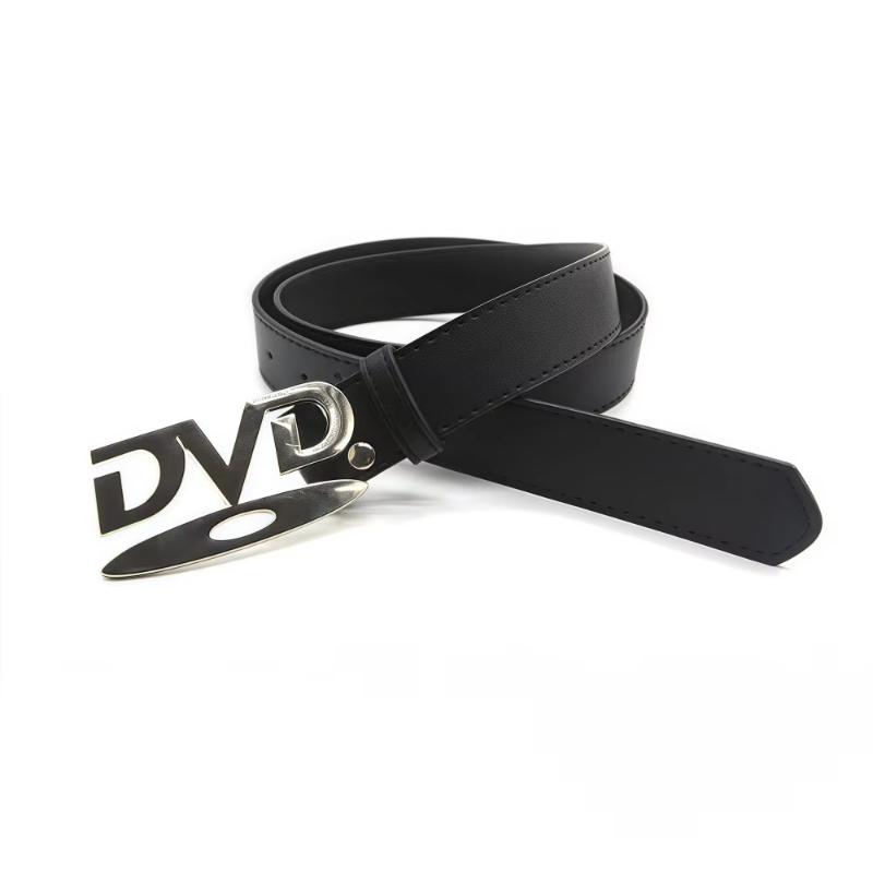 Ceinture à boucle pour femme, nouveau design nostalgique DVD New English, décorative, à porter avec des jeans, polyvalente, au design mode et de niche