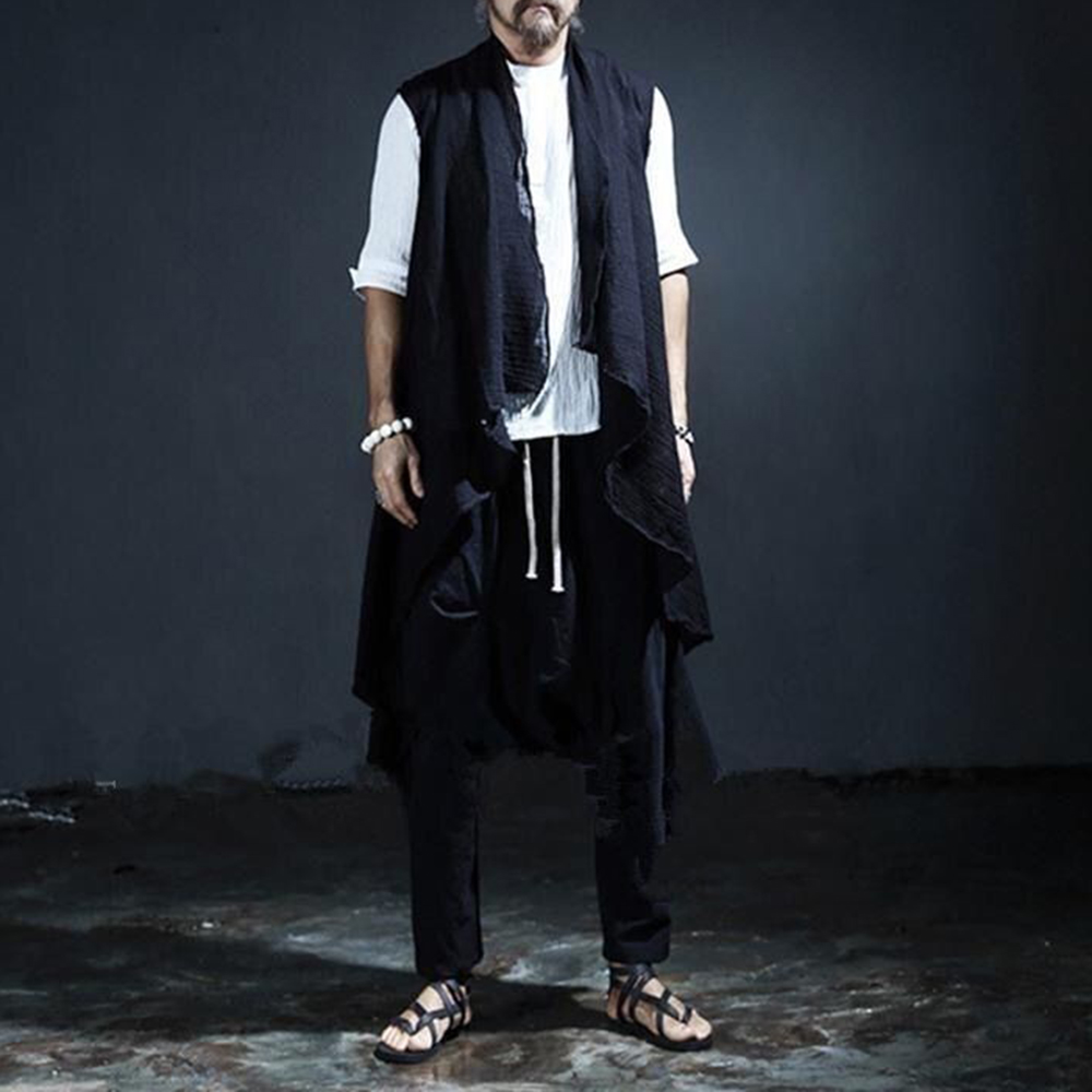 Gilet sans manches pour hommes, léger et respirant, Cape mi-longue, Streetwear, mode jeunesse, vêtements d'extérieur, Cape de Campus, vêtements pour hommes, nouvelle collection 2025